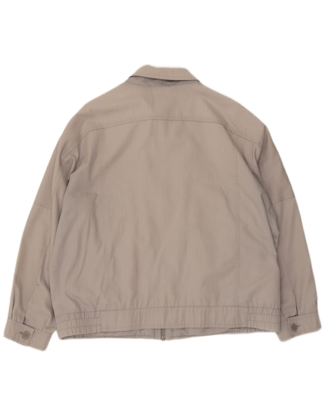 Vintage Bomber Jacket UK 40 Stor Grå Polyester