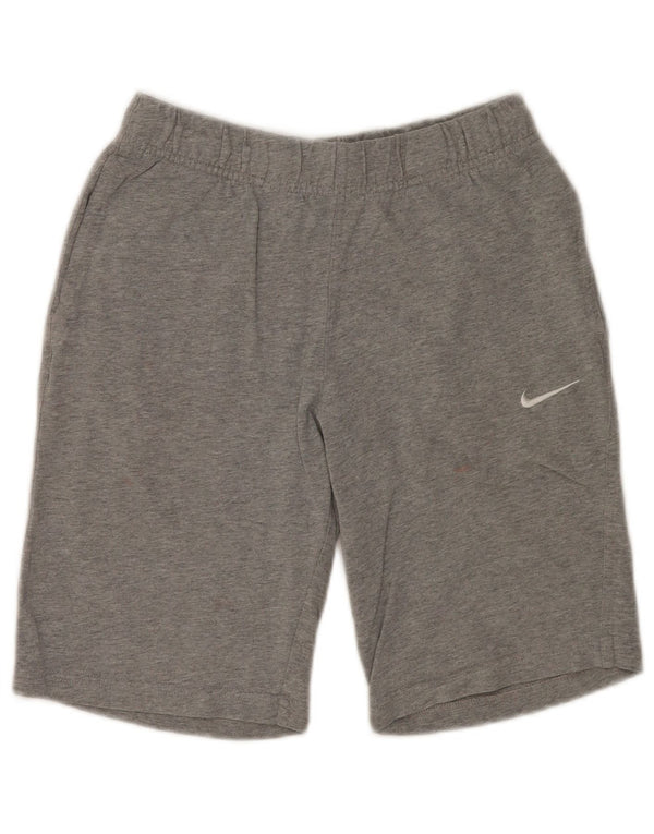 NIKE sportsshorts til kvinder UK 10 Små grå flækkede