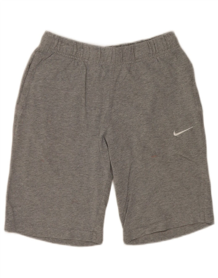 NIKE sportsshorts til kvinder UK 10 Små grå flækkede