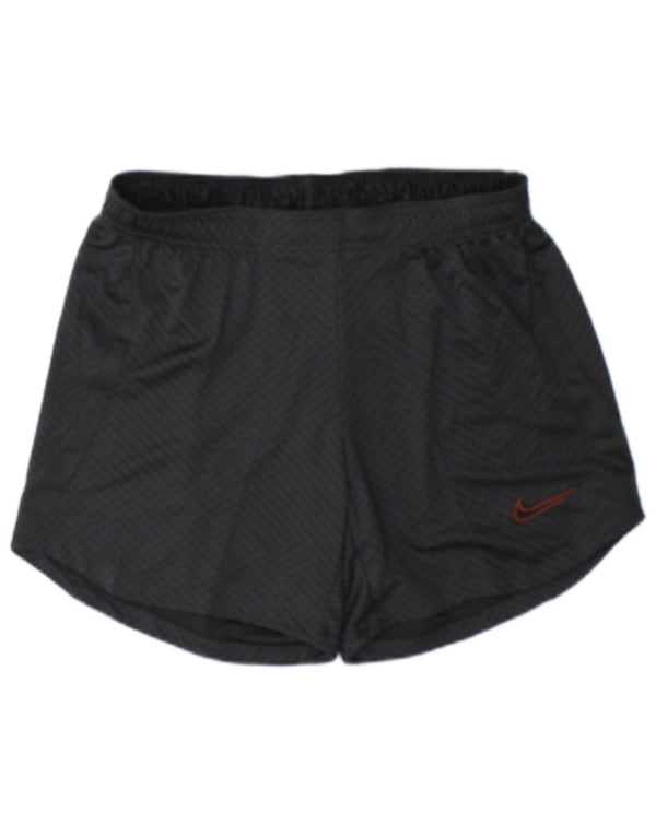 Nike Herre Dri Fit Sportshorts Medium Sort Geometrisk Polyester