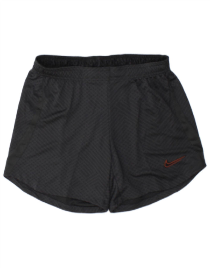 Nike Herre Dri Fit Sportshorts Medium Sort Geometrisk Polyester