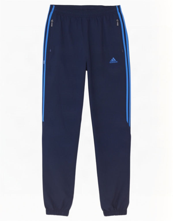 Adidas Mens Tracksuit Trousers Joggers Large Navy Blue Polyester