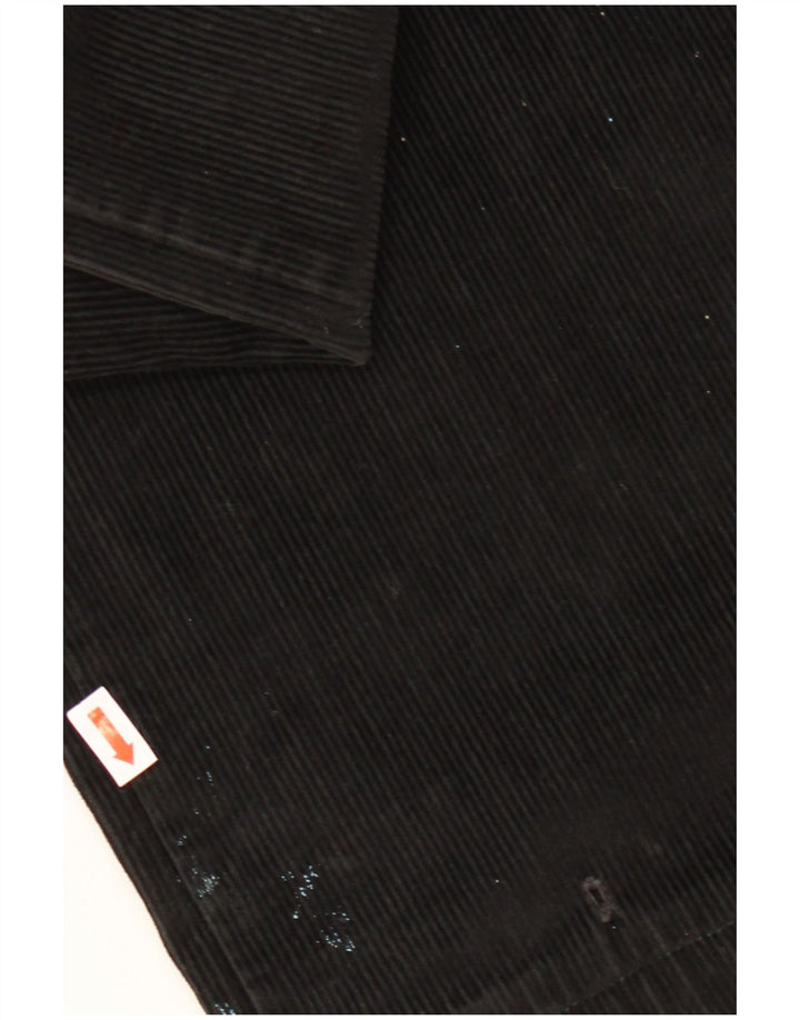 CONTE OF FLORENCE Herre Corduroy Cropped Trousers IT 50 Large W34 L25 Sort