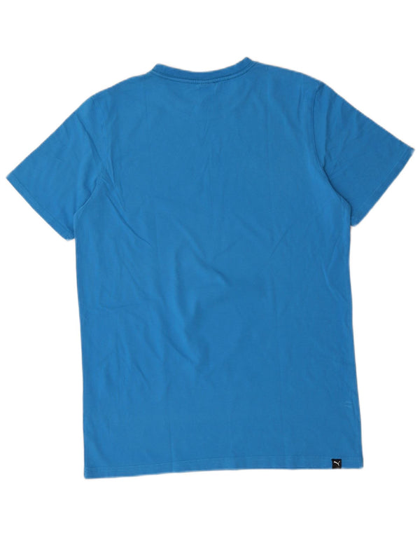 PUMA drenge grafisk t-shirt top 15-16 år blå bomuld
