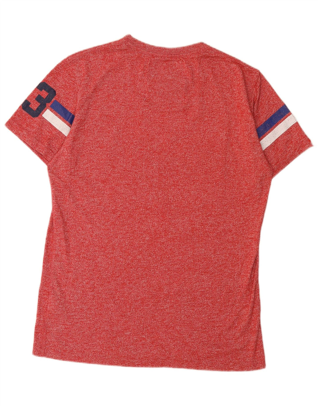 Superdry Grafisk T-shirt top til mænd, stor rød flækket bomuld
