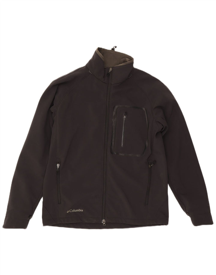 Columbia Mens Interchange Windbreaker Jacket UK 40 Large Black Nylon