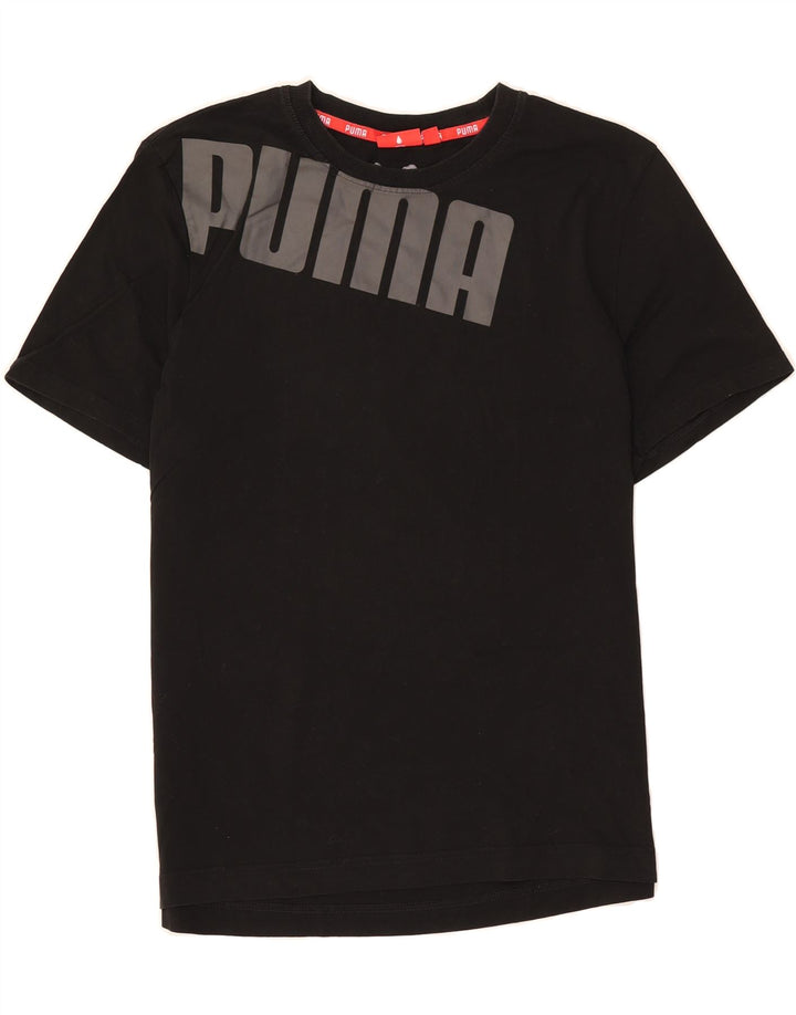 PUMA Mens Graphic T-Shirt Top Large Black Cotton Vintage Puma and Second-Hand Puma from Messina Hembry 