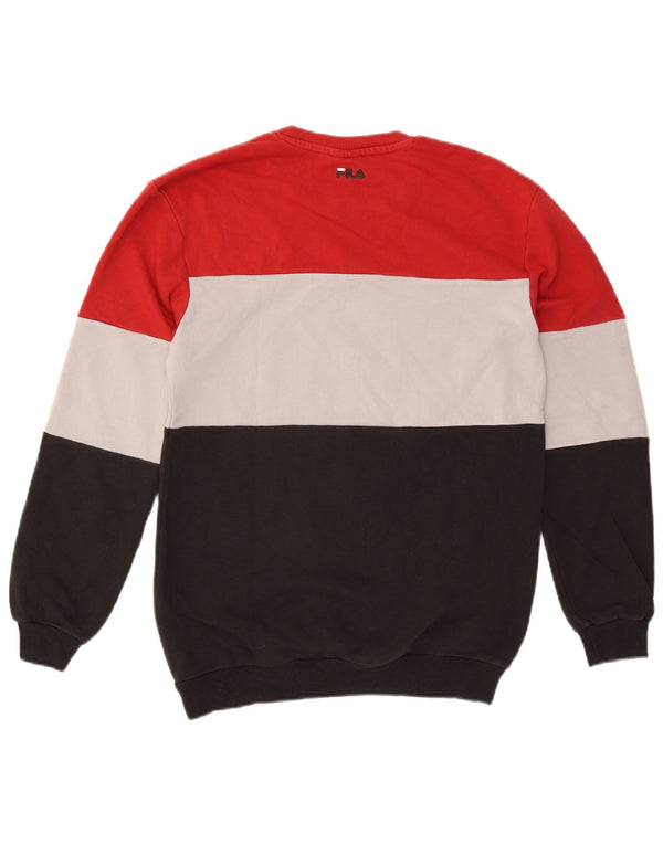 Fila Herre grafisk sweatshirt Jumper XS Flerfarvet Colourblock Bomuld