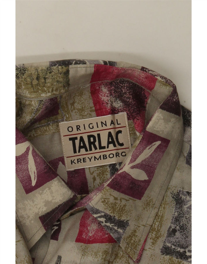 VINTAGE herreskjorte Stor flerfarvet patchwork