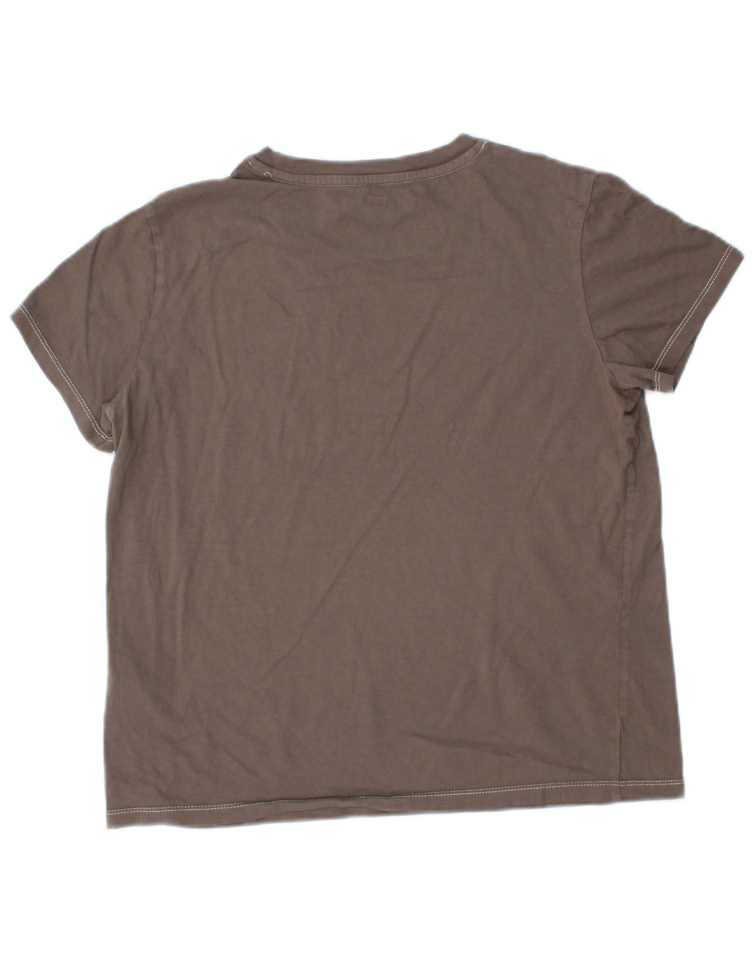 Levi's Dame Grafisk T-Shirt Top UK 14 Medium Grå Bomuld