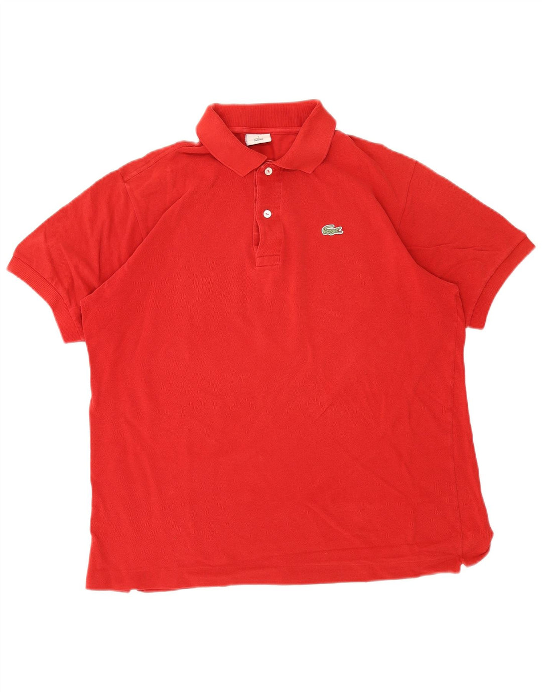 Lacoste Herre Polo Shirt Str. 5 Large Rød Bomuld Klassisk