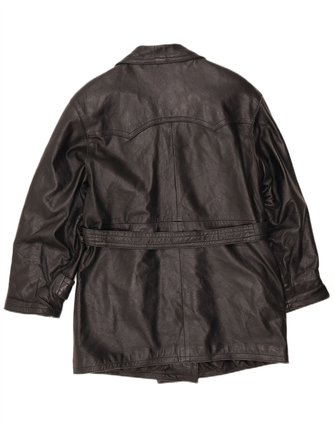 LAVORAZIONE ARTIGIANA Damefrakke UK 12 Medium Sort Læder