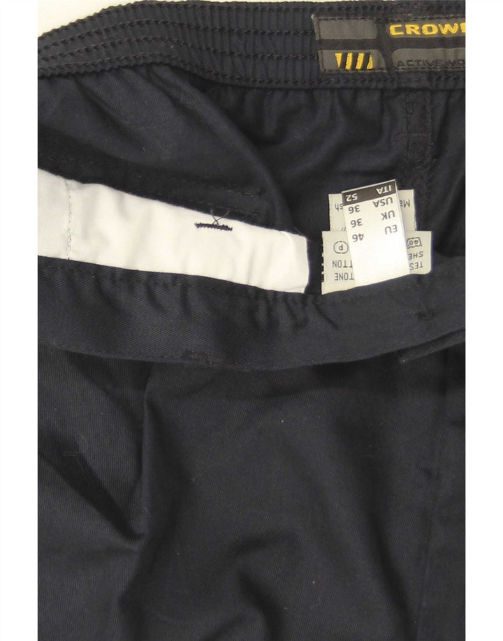 Crown Herre Pegged Chino Shorts W36 Large Navy Blue Bomuld