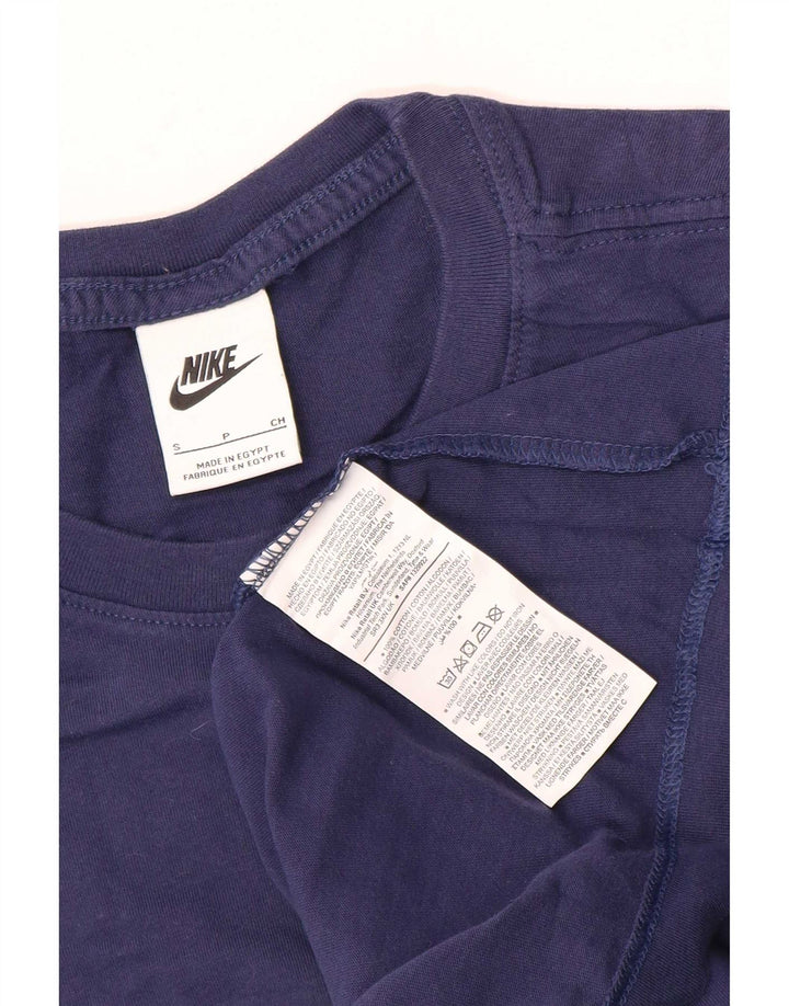 Nike grafisk T-shirt top til mænd, lille marineblå bomuld