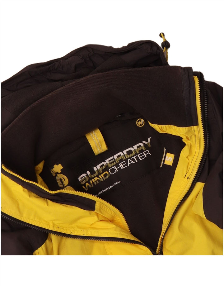 SUPERDRY Mens Windcheater Windbreaker Jacket UK 36 Small Yellow