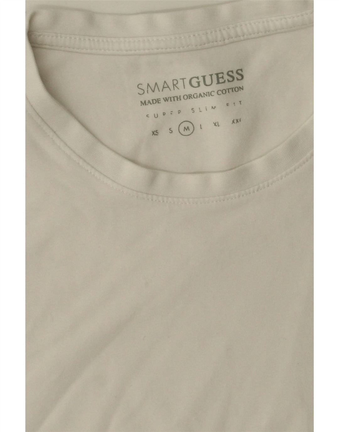 GUESS Womens T-Shirt Top UK 12 Medium White Cotton Vintage Guess and Second-Hand Guess from Messina Hembry 