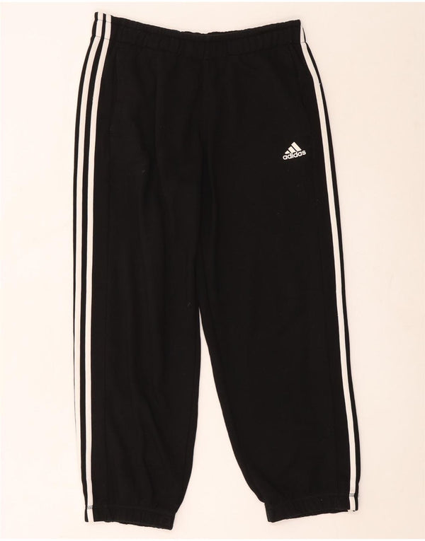 Adidas Dame Climalite Crop Træningsdragt Bukser Joggers UK 14 Medium Sort