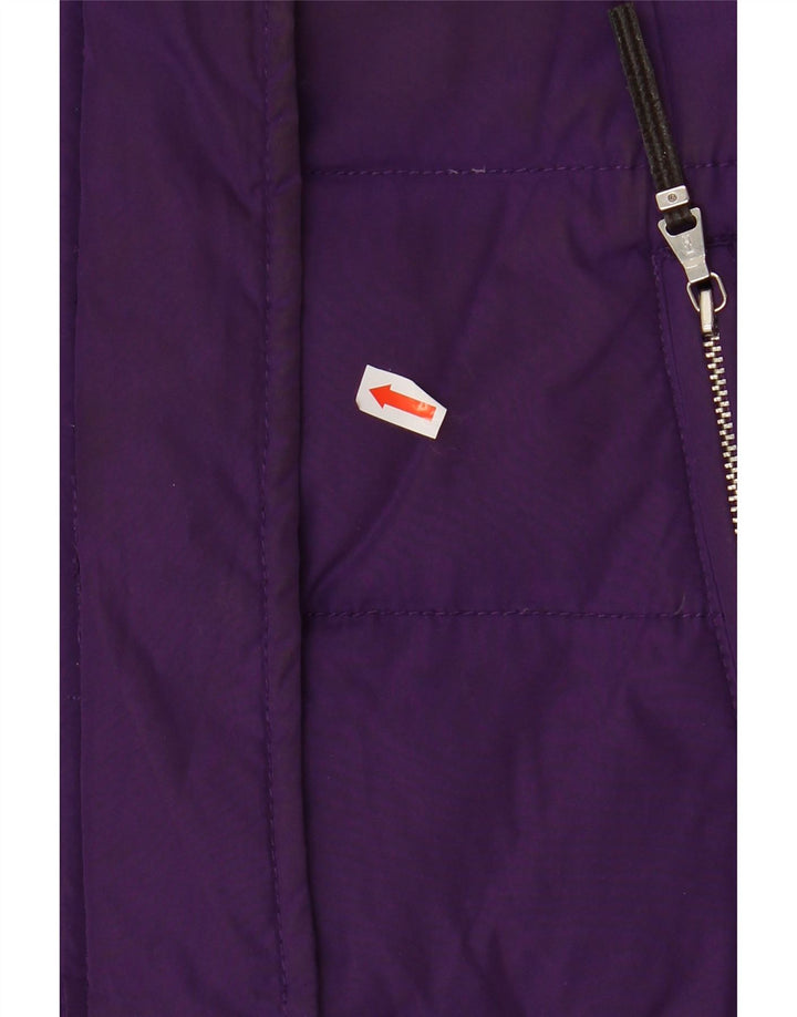 TOMMY HILFIGER Womens Padded Gilet UK 10 Small Purple Polyester