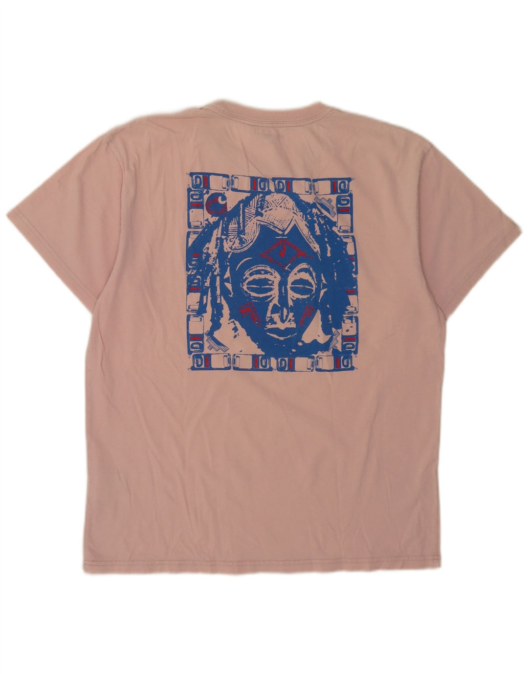 Carhartt Herre grafisk T-shirt Top Medium Pink Bomuld