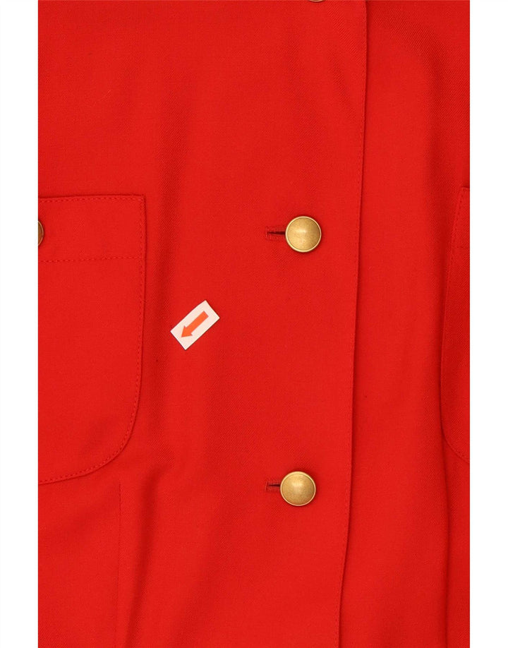 Vintage Womens Sheath Dress UK 14 Medium Rød