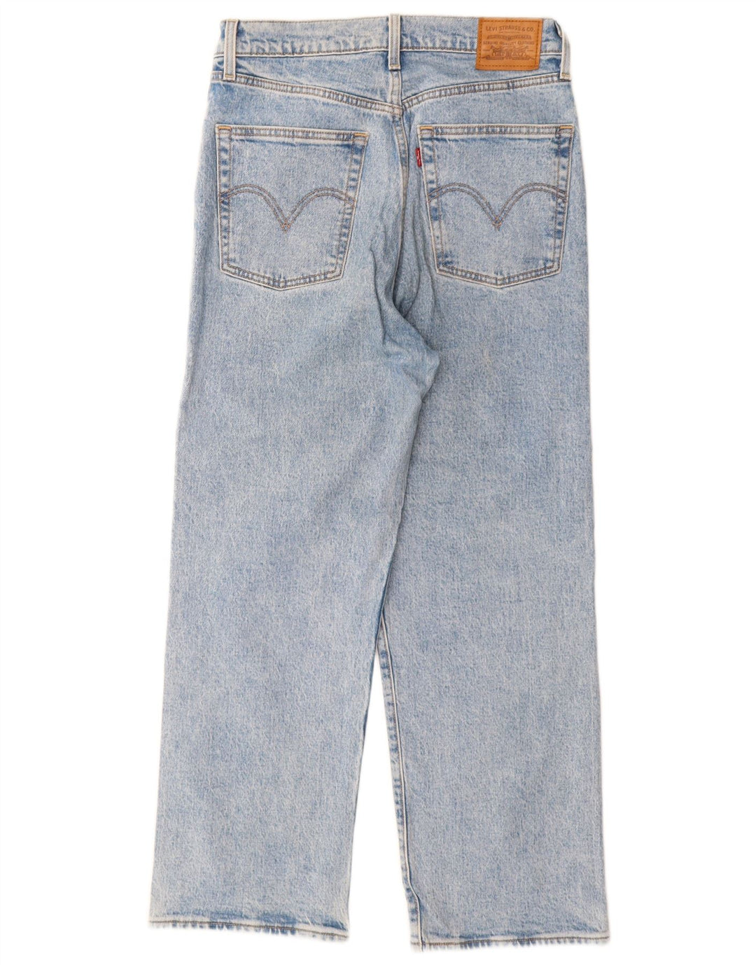 Levi's Dame Ribcage Straight Jeans W29 L27 Blå Bomuld