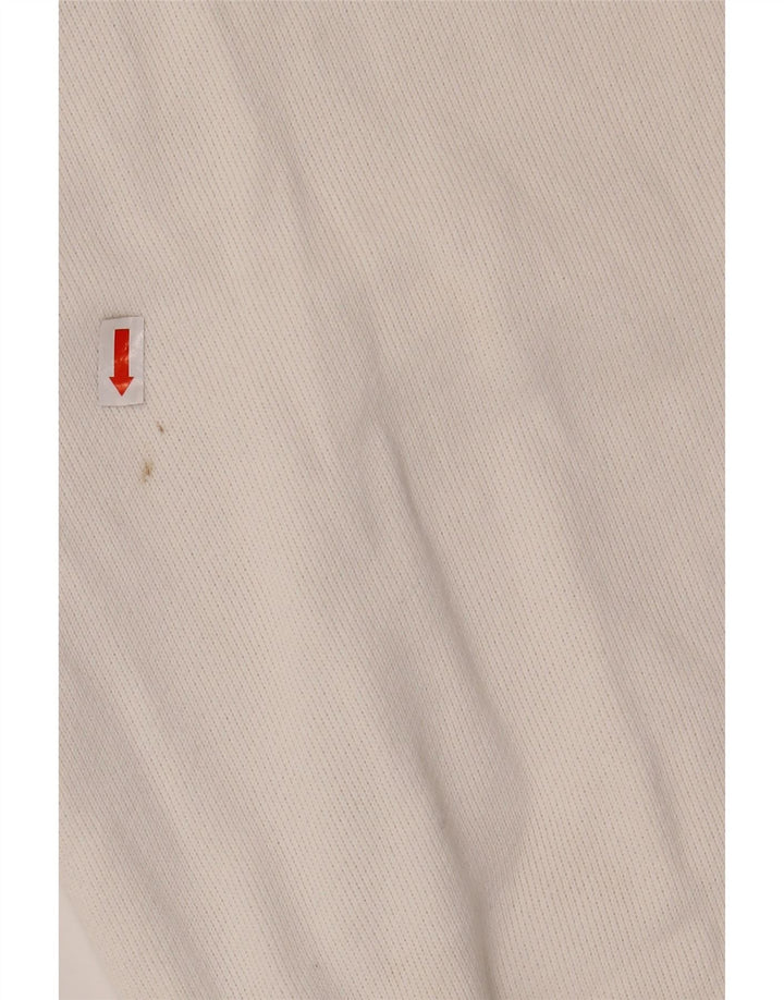 TOMMY HILFIGER Mens Graphic Sweatshirt Jumper XS White Cotton