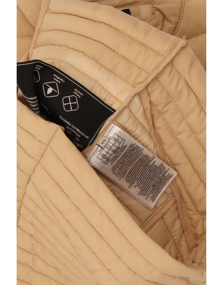 Guess polstret jakke til kvinder UK 4 XS Beige polyurethan