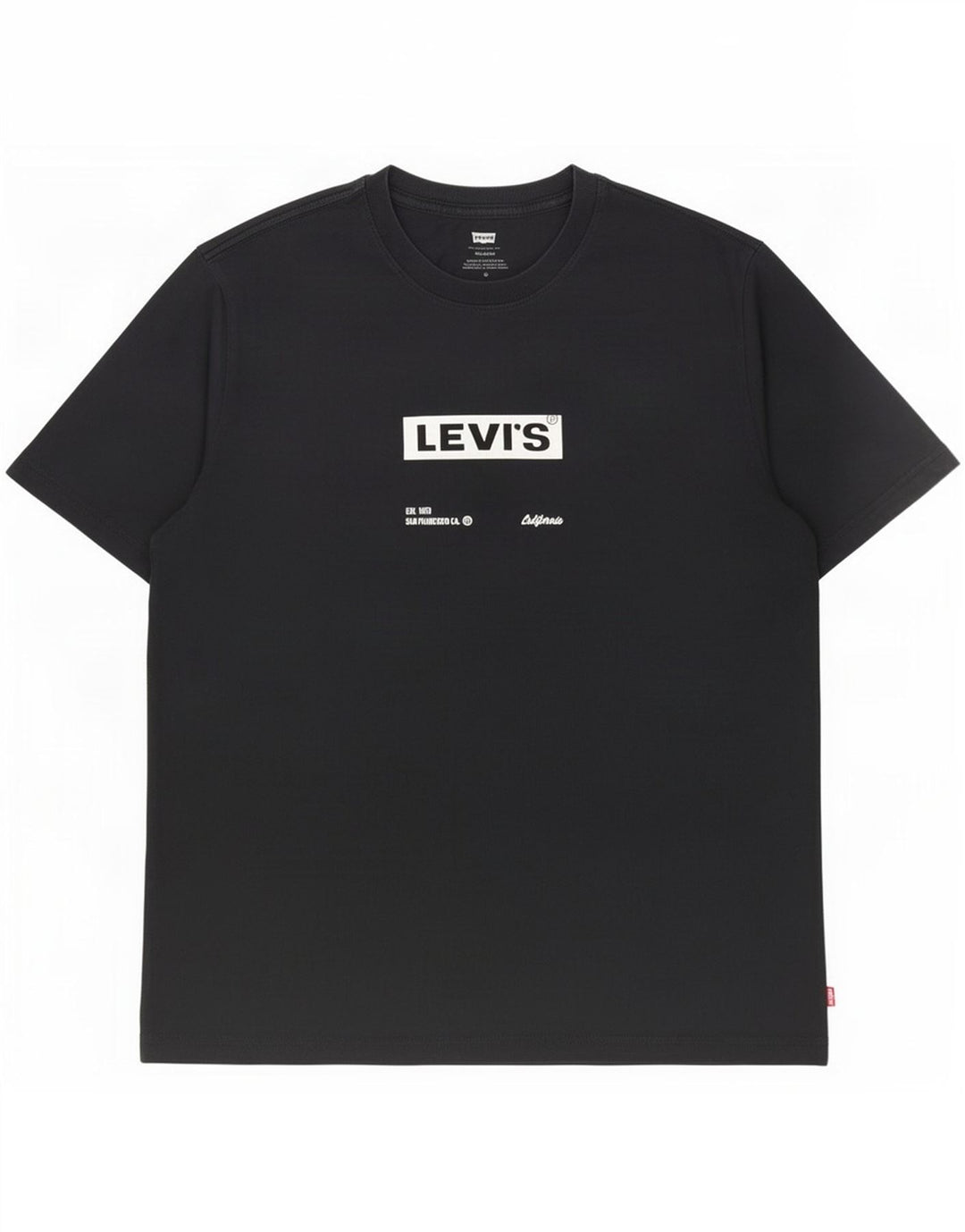 Levi's Herre grafisk T-shirt Top Medium Sort Bomuld