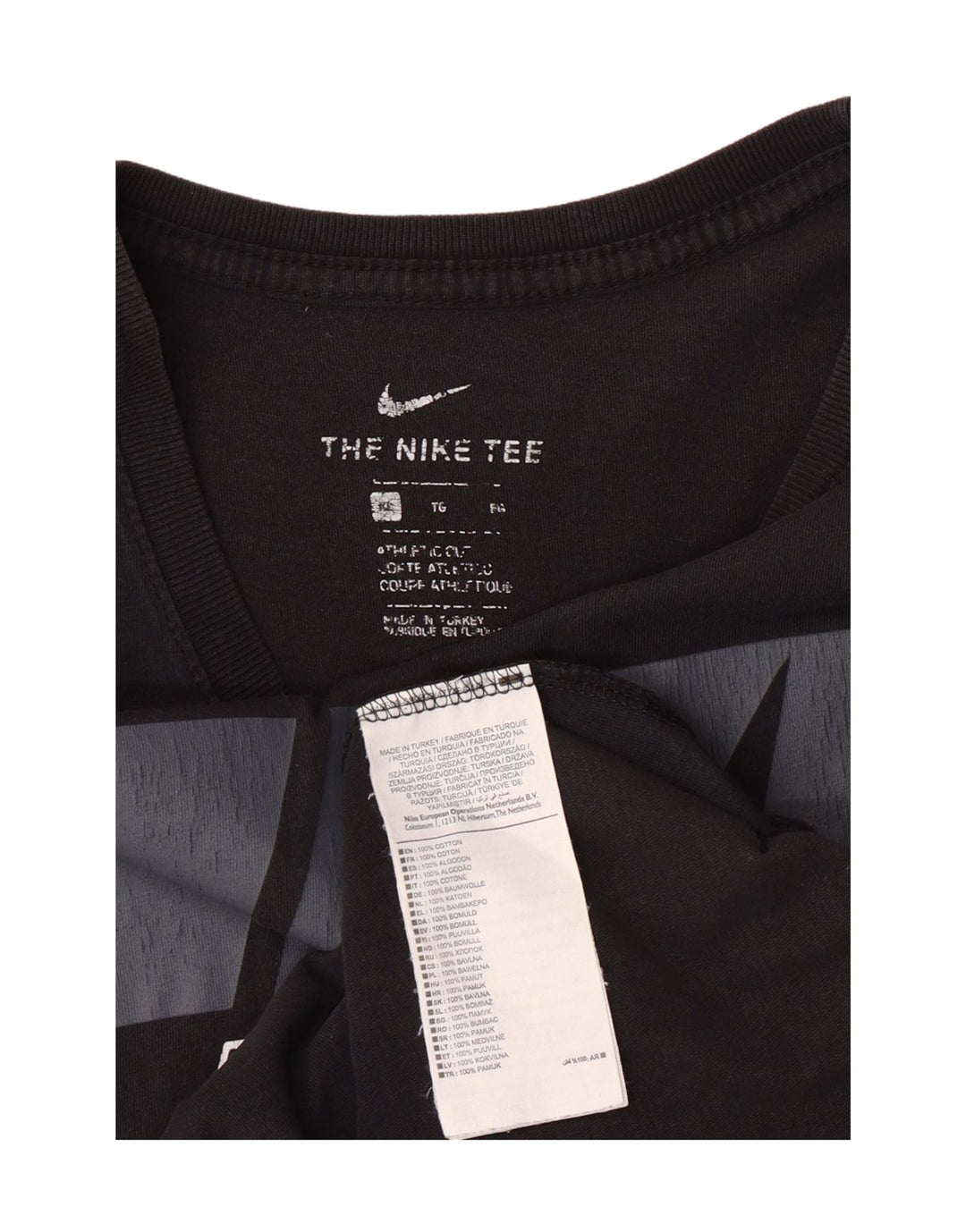 NIKE Mens Graphic T-Shirt Top Medium Black Cotton Vintage Nike and Second-Hand Nike from Messina Hembry 