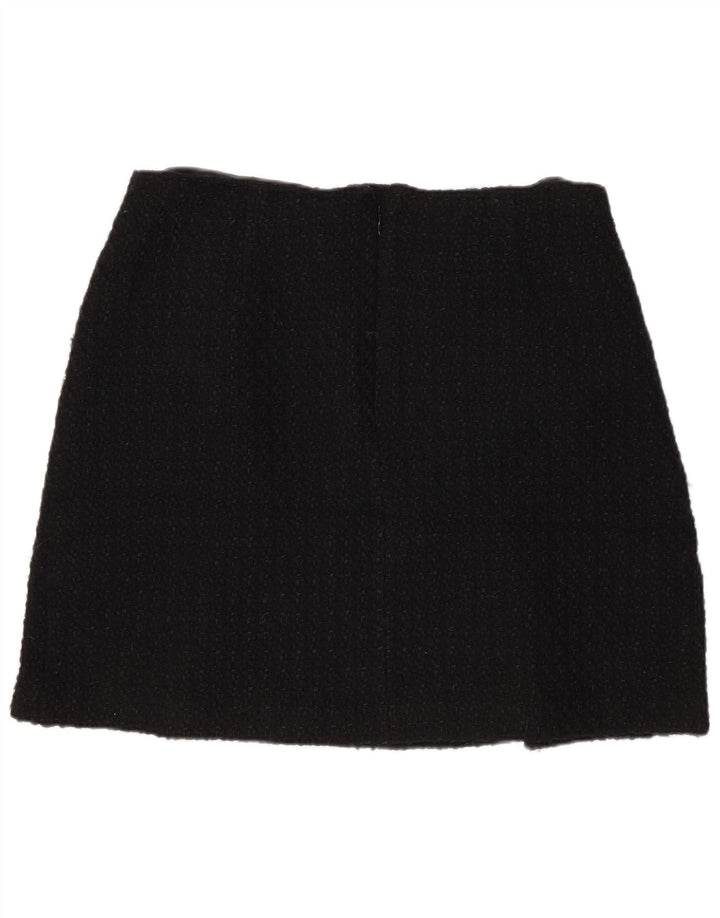 Marks & Spencer Mininederdel til kvinder UK 14 Medium W32 Sort Akryl