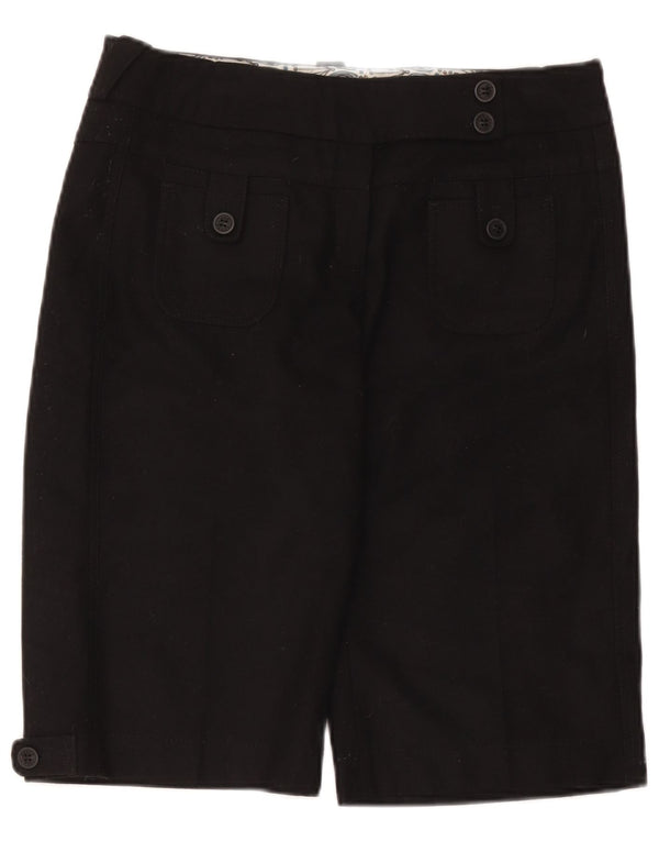 Ted Baker Dame Casual Shorts Størrelse 3 Medium W34 Sort Polyester