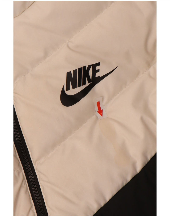 NIKE Polstret hættejakke til mænd UK 36 Lille flerfarvet farveblok