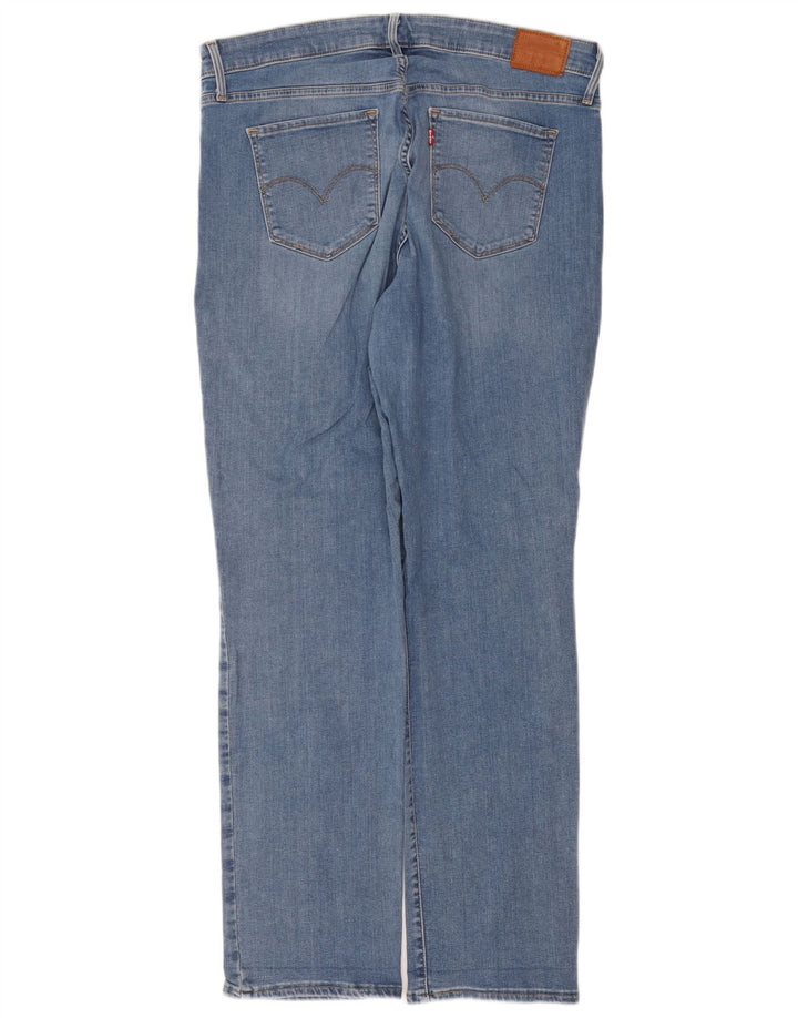 Levi's Dame 314 Shaping Straight Jeans W36 L32 Blå Bomuld