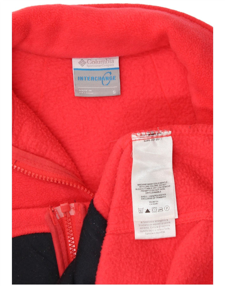 Columbia Dame Fleecejakke UK 10 Lille Rød Polyester