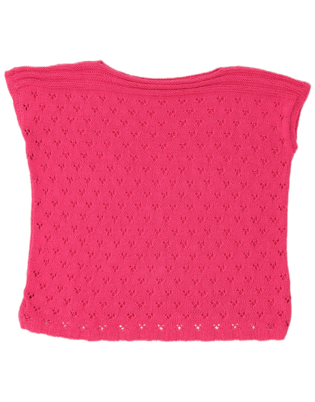 Vintage Dame Vest Tank Top UK 14 Large Pink