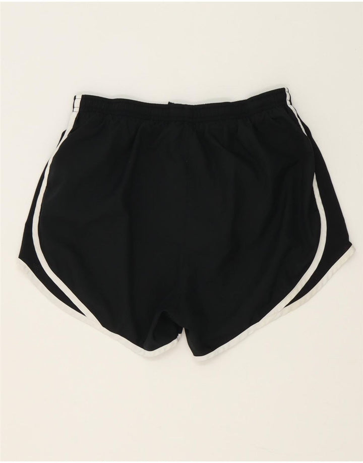 Nike Dame Dri Fit Sport Shorts UK 8 Small Black Polyester