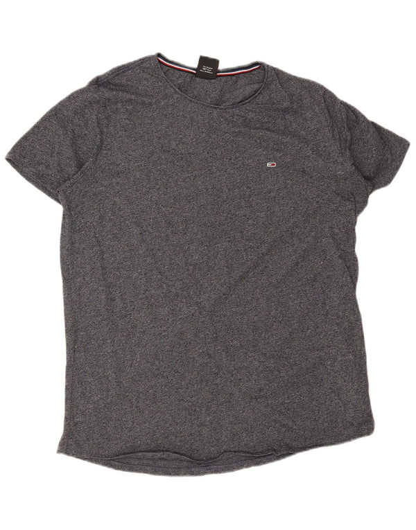 Tommy Hilfiger Mens T-Shirt Top 2XL Grey Flecked Cotton