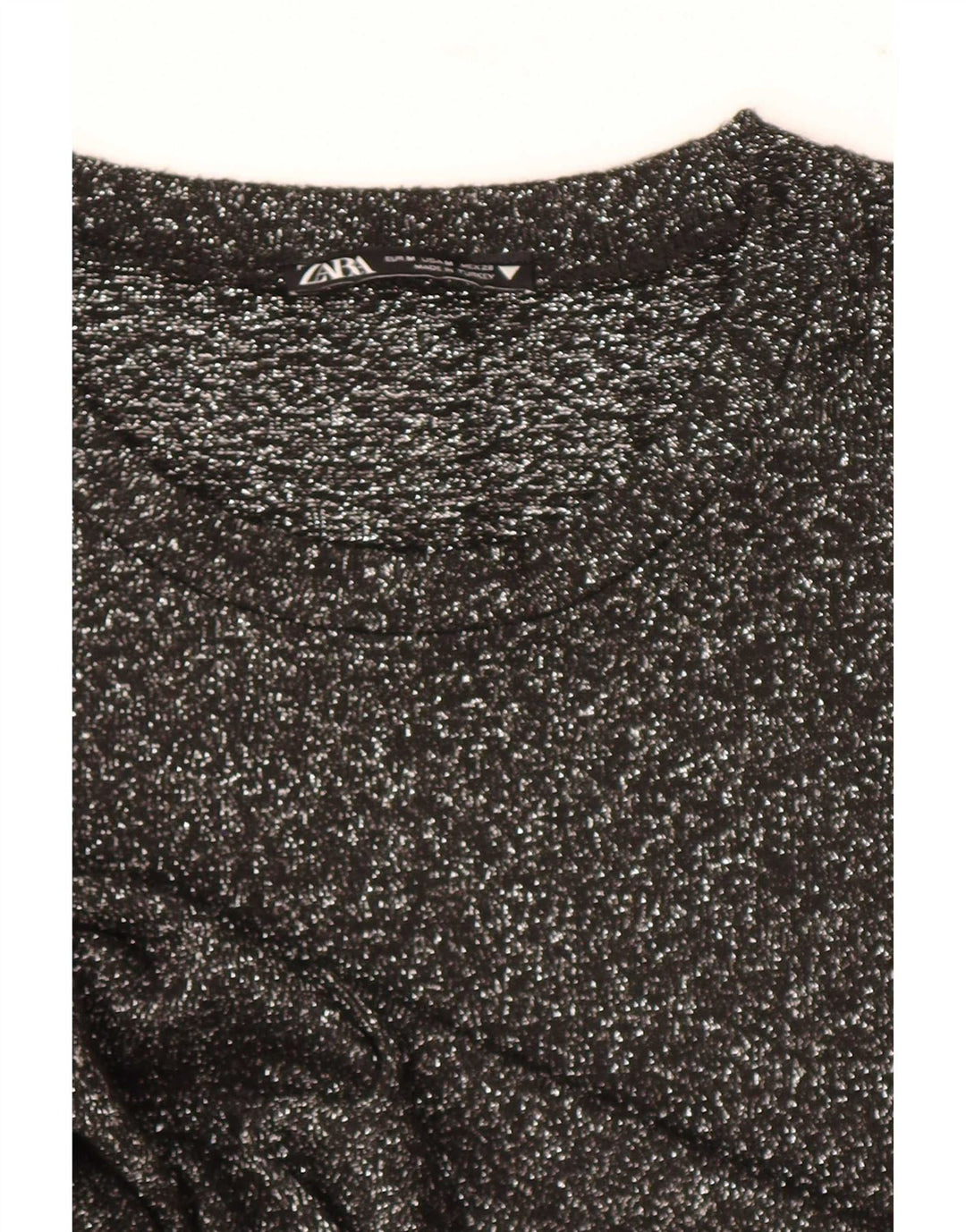 Zara Dametop Langærmet UK 12 Medium Sort