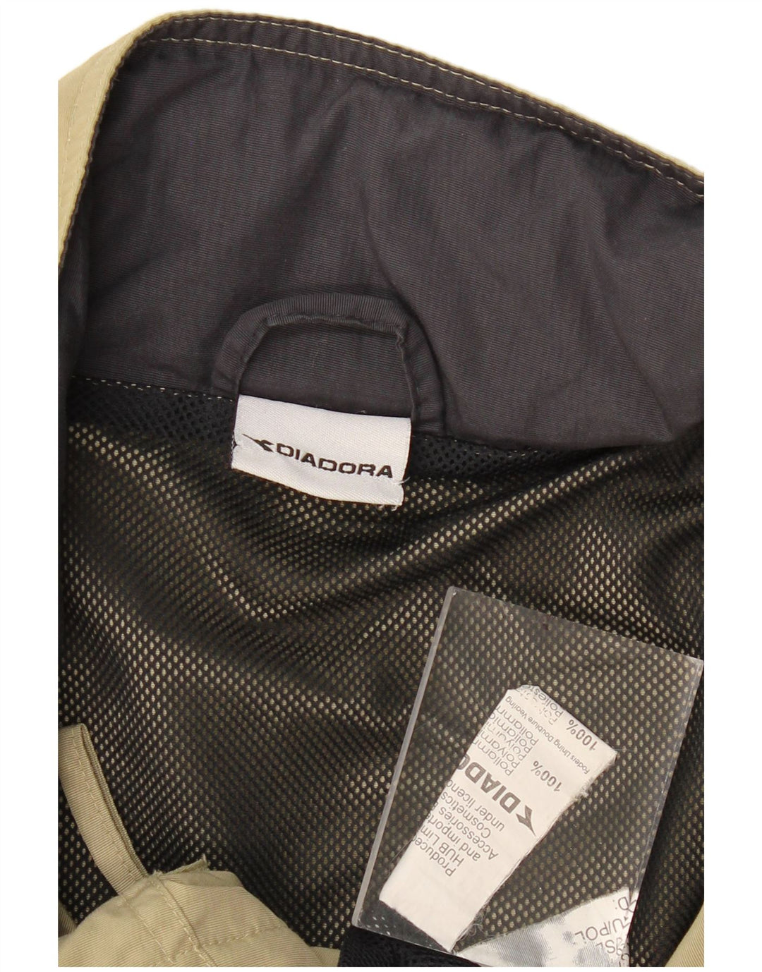 DIADORA Regnjakke til mænd UK 42 XL Khaki Polyamid