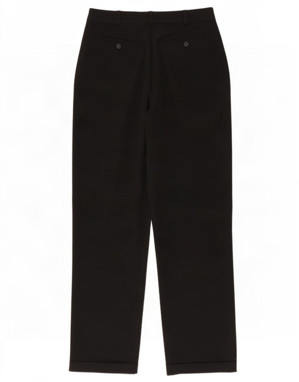 Max Mara Dame Weekend High Waist Casual Bukser Størrelse 10 W27 L31 Sort