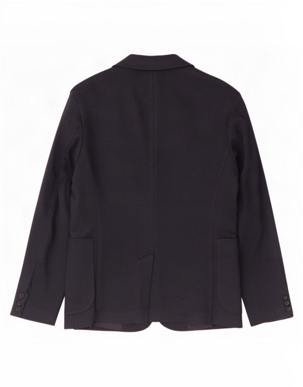 Zara Herre 2-knaps blazerjakke UK 36 Small Navy Blue Polyester