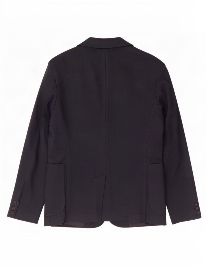 Zara Herre 2-knaps blazerjakke UK 36 Small Navy Blue Polyester