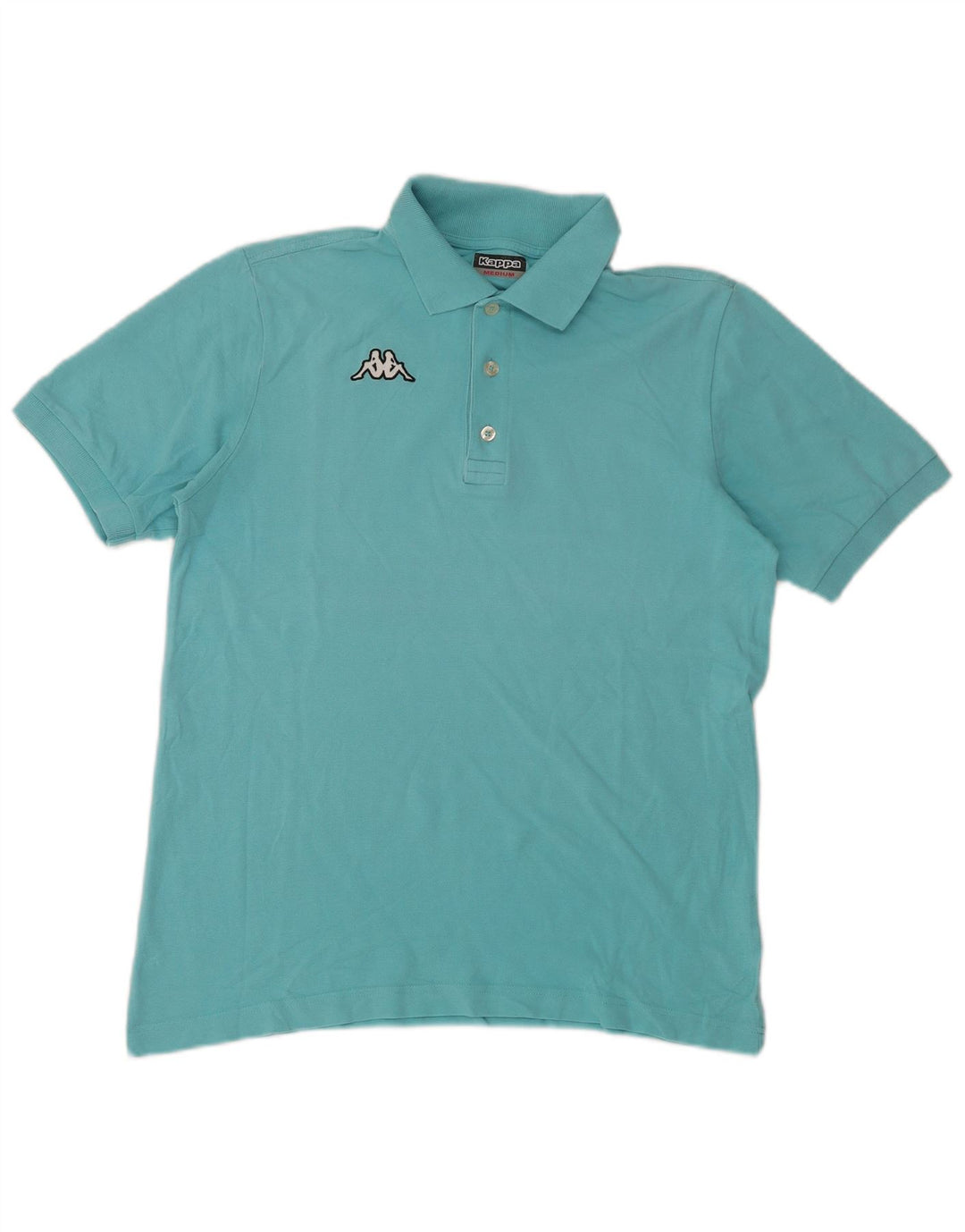 KAPPA Poloshirt til mænd Medium turkis bomuld