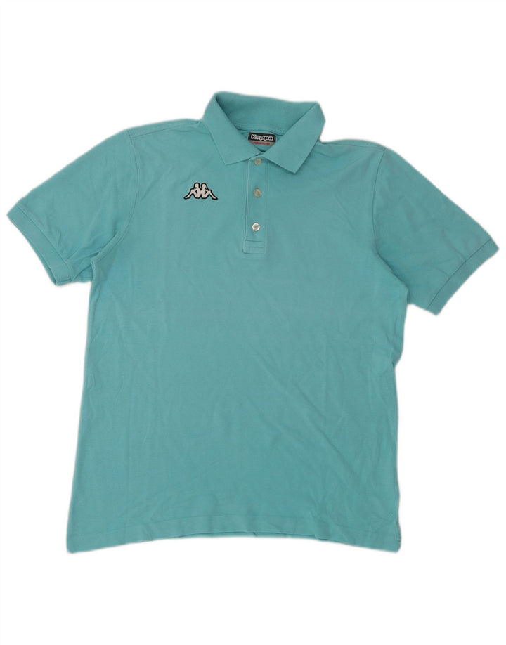 KAPPA Poloshirt til mænd Medium turkis bomuld