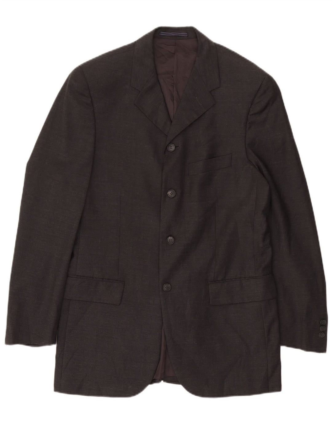 Trussardi Herre Longline 4-knaps blazerjakke IT 48 Medium Grå