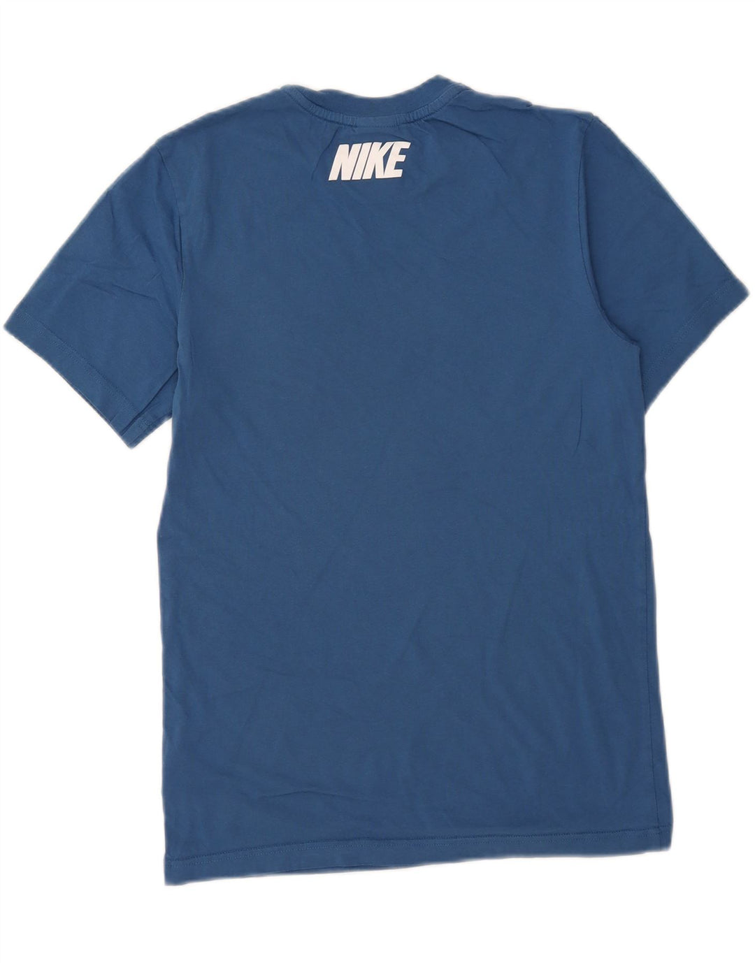 Nike Herre grafisk T-shirt Top Lille Blå Colourblock Bomuld