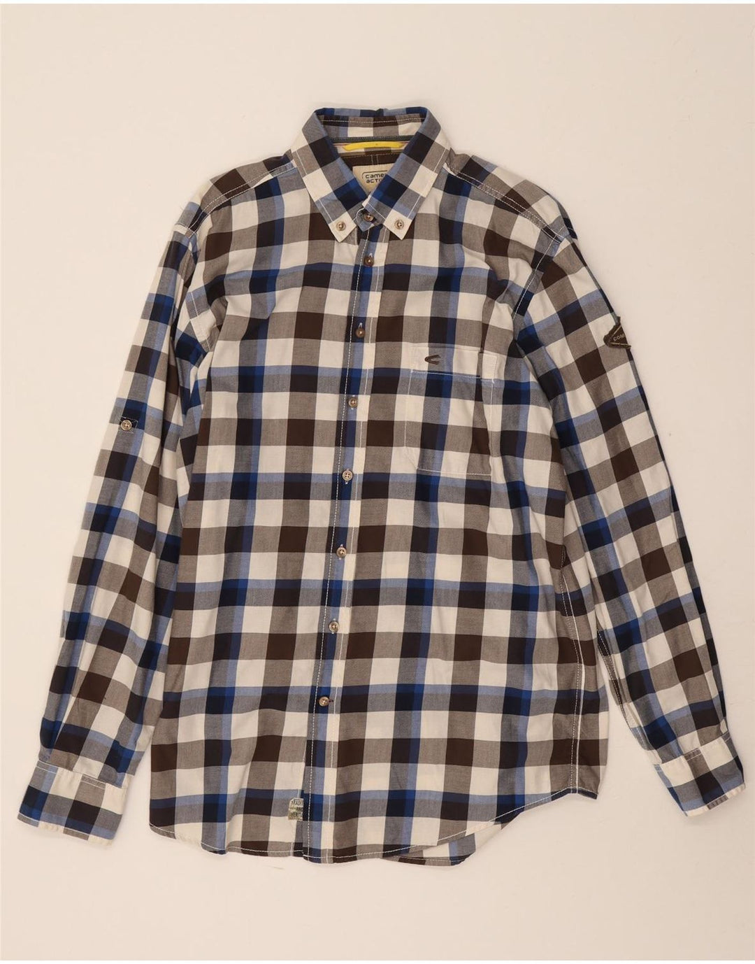 Camel Active Herreskjorte Medium Flerfarvet Gingham Cotton