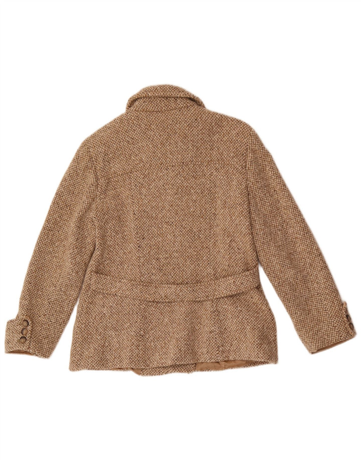 Max Mara Dame Weekend Pea Coat UK 16 Large Beige Sildebensuld