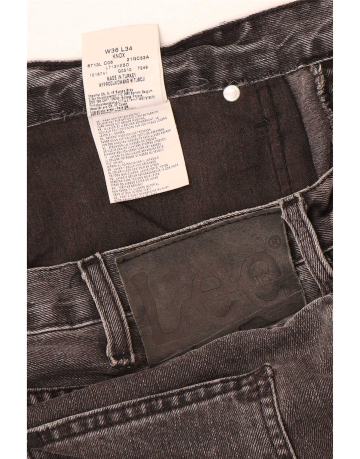 Lee Herre Knox Straight Jeans W36 L32 Grå Bomuld