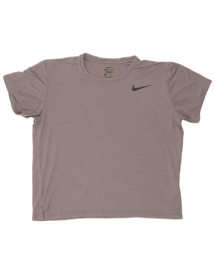 Nike T-shirt top til mænd, stor grå polyester